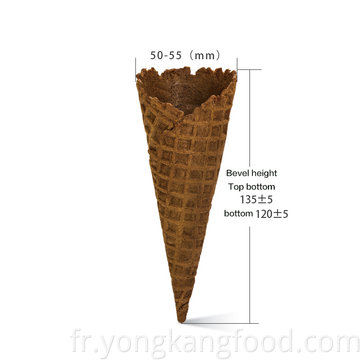 Medium Lace Crispy Cone Cocoa